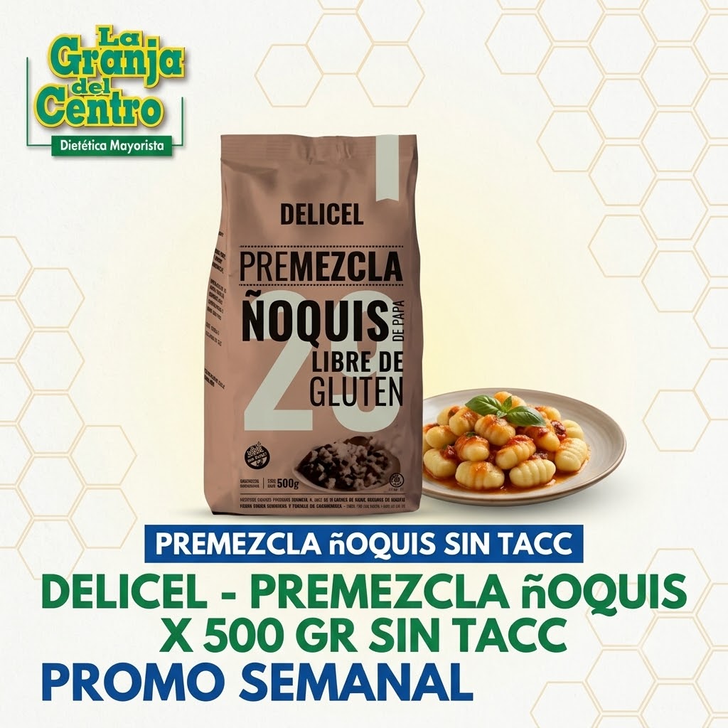 Ofertas y Promociones DELICEL - PREMEZCLA ñOQUIS X 500 GR SIN TACC PROMO SEMANAL